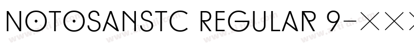 NotoSansTC Regular 9字体转换